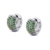 Wholesale Jewelry Copper Zircon Microinlaid Geometric Round Ear Buckle Electroplated Simple Style For Women