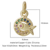 Wholesale Jewelry Copper Zircon Small Pendant With Star Elephant Turtle Shapes Electroplated For Diy Necklace Earrings Accessories