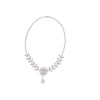 Wholesale Jewelry Copper Zirconia Heart Water Drop Bell Pendant Necklace And Earrings Set With Clavicle Chain For Women
