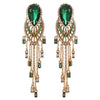 Wholesale Jewelry Copperzinc Alloy Geometric Drop Shape Electroplating Earrings For Women