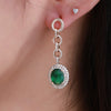 Wholesale Jewelry Copperzinc Alloy Geometric Drop Shape Electroplating Earrings For Women
