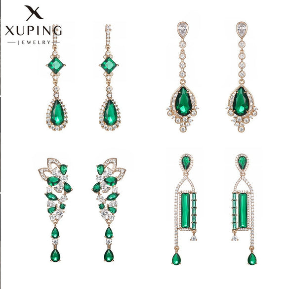 Wholesale Jewelry Copperzinc Alloy Geometric Drop Shape Electroplating Earrings For Women