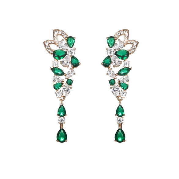 Wholesale Jewelry Copperzinc Alloy Geometric Drop Shape Electroplating Earrings For Women