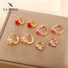 Wholesale Jewelry Copperzinc Alloy Heartshaped Bear Earring With Crown Star Animal Zodiac Pattern Electroplated For Women