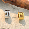 Wholesale Jewelry Creative Titanium Steel And Stainless Steel Heart Shaped Vacuum Plated Gold Opening Adjustable Ring For Women