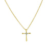 Wholesale Jewelry Cross Brass Copper Electroplated Ochain Pendant Necklace For Women