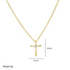 Wholesale Jewelry Cross Brass Copper Electroplated Ochain Pendant Necklace For Women