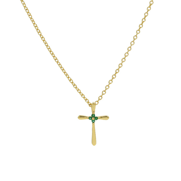 Wholesale Jewelry Cross Brass Copper Electroplated Ochain Pendant Necklace For Women