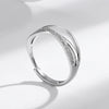 Wholesale Jewelry Cross Geometric Style S925 Sterling Silver Electroplated Ring