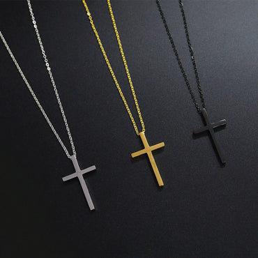 Wholesale Jewelry Cross Pendant Titanium Steel Necklace Gooddiy