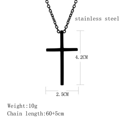 Wholesale Jewelry Cross Pendant Titanium Steel Necklace Gooddiy