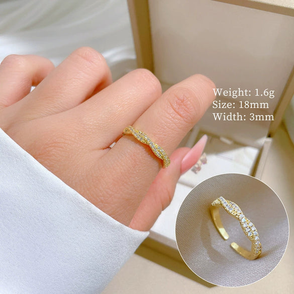 Wholesale Jewelry Cross Twisted Crown Cartoon Style Brass Ring With Electroplating