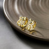 Wholesale Jewelry Cute Animal Cat Earring Copperzinc Alloy Electroplating For Women