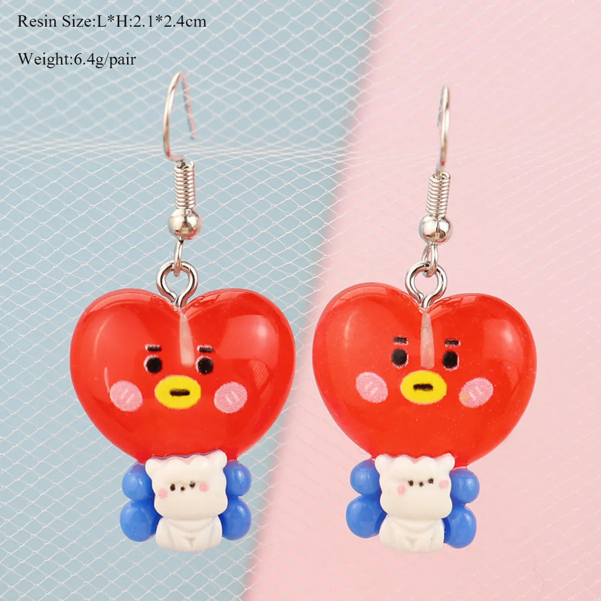 1 Pair Cute Animal Plastic Drop Earrings