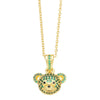 Wholesale Jewelry Cute Animal Zodiac Copper Necklace With Zircon Inlay And O Word Chain