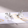 Wholesale Jewelry Cute Geometric Animal Zodiac Copper Mixed Gemstone Inlay Zirconia Cat Ears Imitation Pearl Necklace For Women