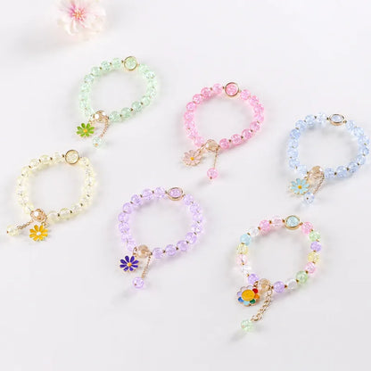 Wholesale Jewelry Cute Leaf Flower Glass Beaded Bracelets