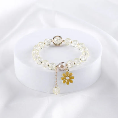 Wholesale Jewelry Cute Leaf Flower Glass Beaded Bracelets