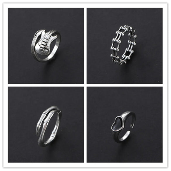Wholesale Jewelry Cute Shiny Letter Alloy Asymmetrical Open Rings