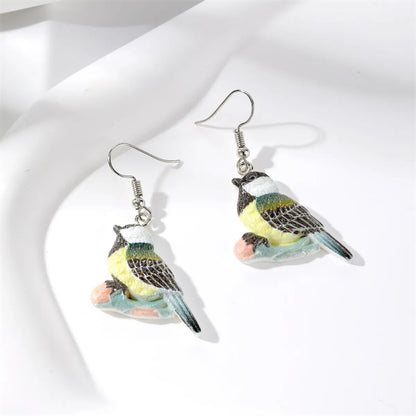 Wholesale Jewelry Cute Simple Style Bird Resin Drop Earrings