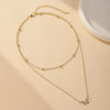 Wholesale Jewelry Cute Simple Style Butterfly 304 Stainless Steel Gold Plated Pendant Necklace