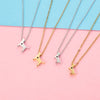 Wholesale Jewelry Cute Simple Style Dog Heart Shape 304 Stainless Steel 18K Gold Plated Plating Pendant Necklace