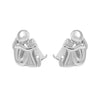 1 Pair Cute Simple Style Human Dog Alloy Ear Studs