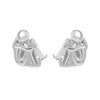 1 Pair Cute Simple Style Human Dog Alloy Ear Studs
