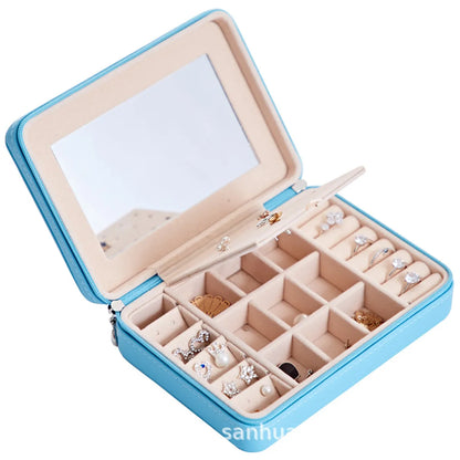 Wholesale Jewelry Cute Solid Color Pu Leather Jewelry Boxes