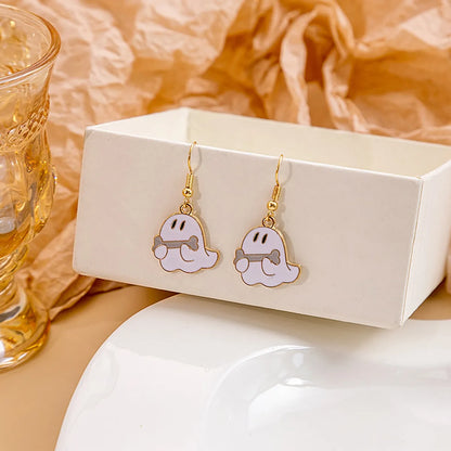 Wholesale Jewelry Cute Spider Alloy Enamel Drop Earrings