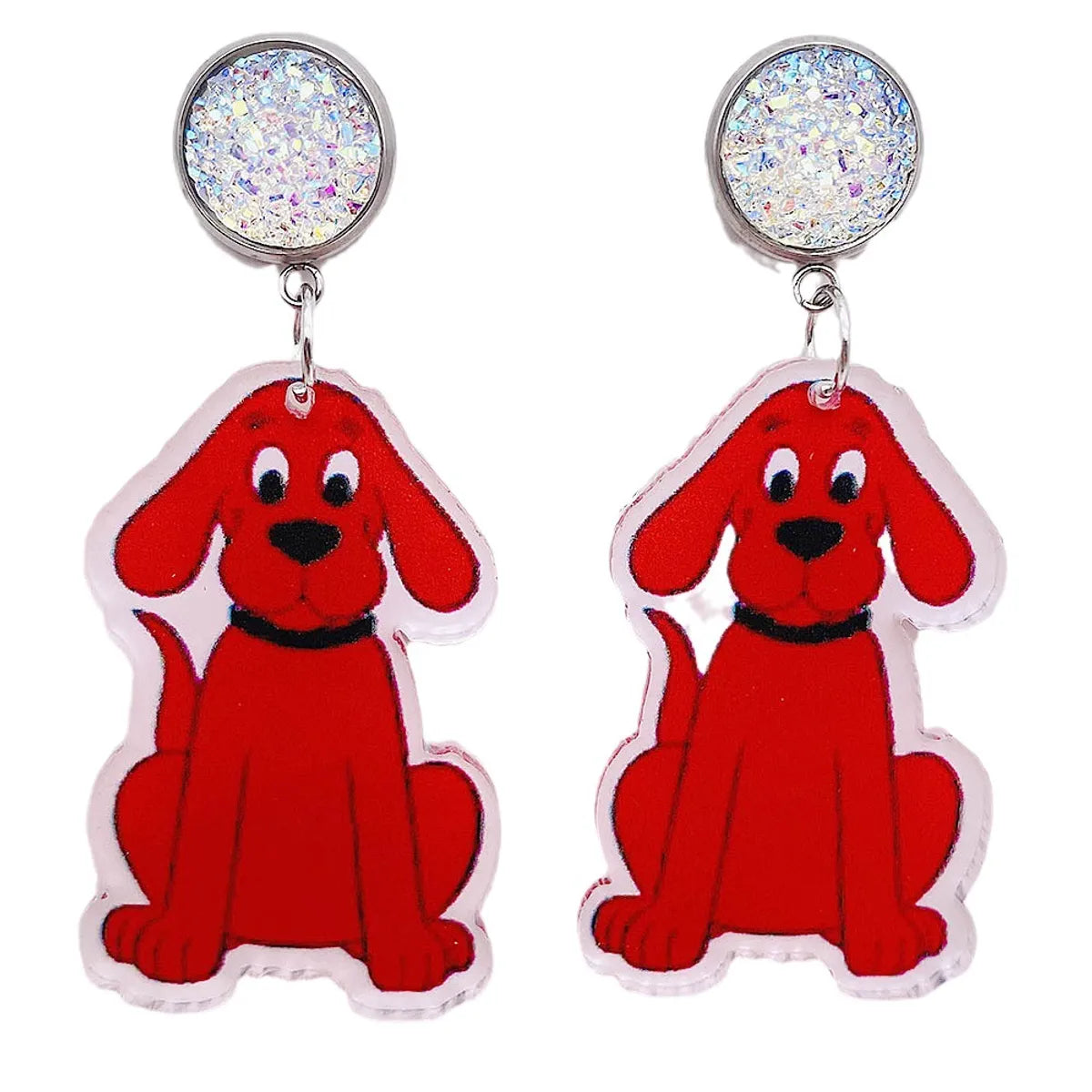 Wholesale Jewelry Cute Streetwear Geometric Animal Cartoon Arylic Drop Earrings