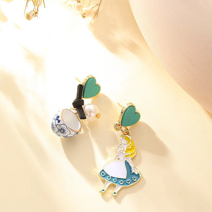 Wholesale Jewelry Cute Sweet Cartoon Alloy Drop Earrings