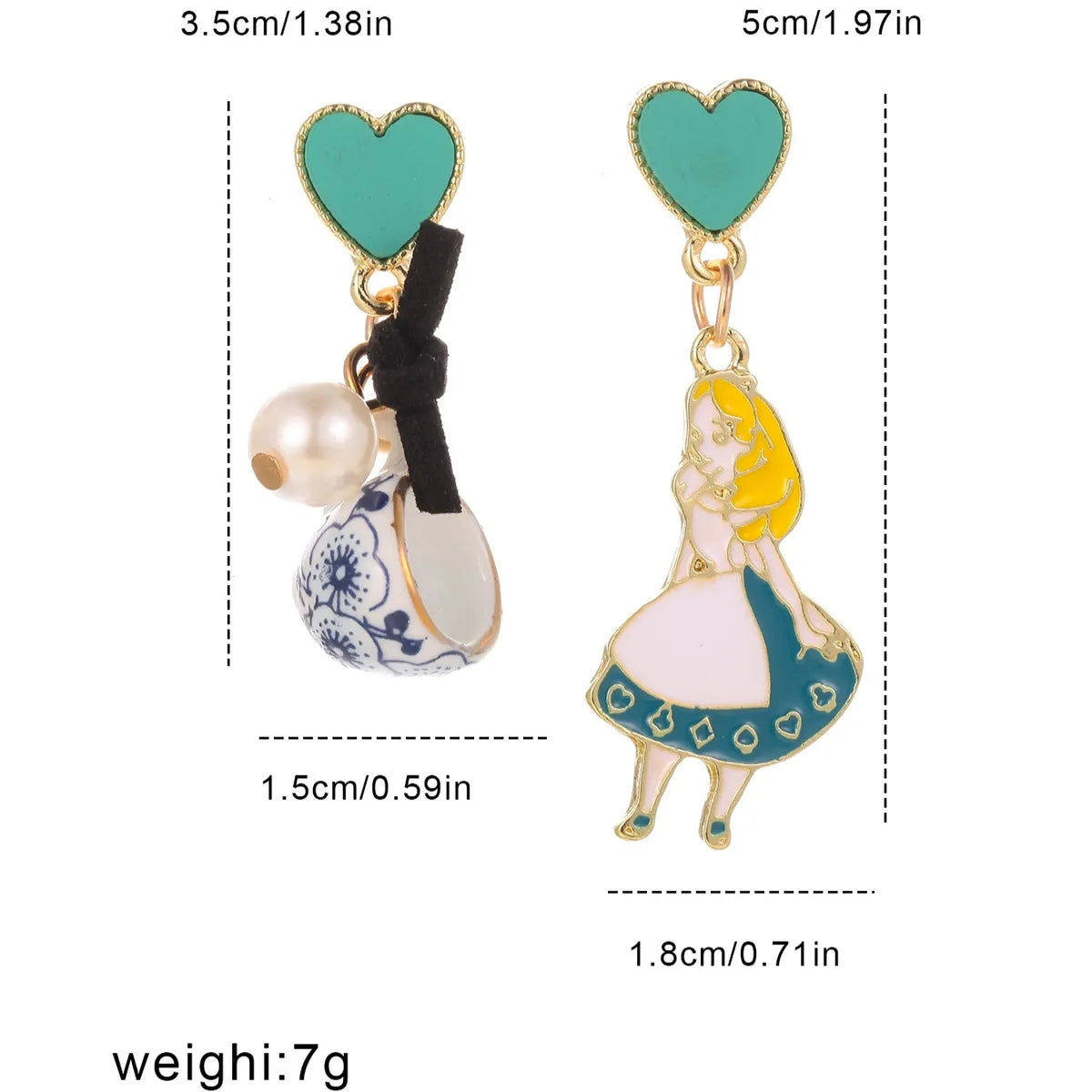 Wholesale Jewelry Cute Sweet Cartoon Alloy Drop Earrings