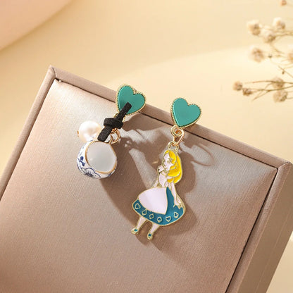 Wholesale Jewelry Cute Sweet Cartoon Alloy Drop Earrings