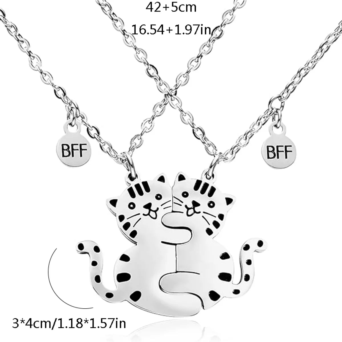 Wholesale Jewelry Cute Sweet Cat 304 Stainless Steel Pendant Necklace