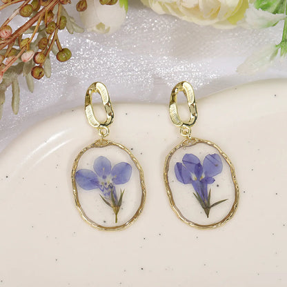 Wholesale Jewelry Cute Sweet Flower Resin Epoxy Ear Hook