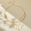 Wholesale Jewelry Cute Sweet Simple Style Asymmetrical Natural Stone Copper Waist Chain