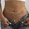 Wholesale Jewelry Cute Sweet Simple Style Asymmetrical Natural Stone Copper Waist Chain