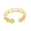 Wholesale Jewelry Daisy Enamel Copper Open Ring Electroplating Minimalist Design
