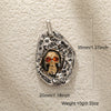 Wholesale Jewelry Dark Style Copper Goldplated Skull Crown Pumpkin Pendant Necklace With Zirconia Design