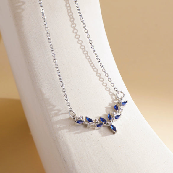 Wholesale Jewelry Deer Antler Titanium Steel And Copper Real Gold Plated Necklace Sweet Animal Style Fashion Accessories