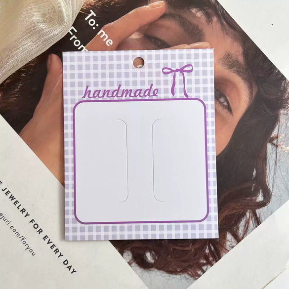 Wholesale Jewelry Display Board Made Of Paper And Cardboard With Printing For Earrings Necklace Hairpin Ring