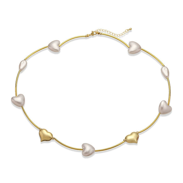 Wholesale Jewelry Elegant Animal Zodiac Copper O Word Chain Starfish Scallop Pearl Clavicle Necklace For Women Electroplated
