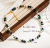 Wholesale Jewelry Elegant Beach Tropical Geometric 304 Stainless Steel Natural Pearls Vary In Size, Please Consider Carefully Before Ordering! Natural Stone 18K Gold Plated Beaded Necklace