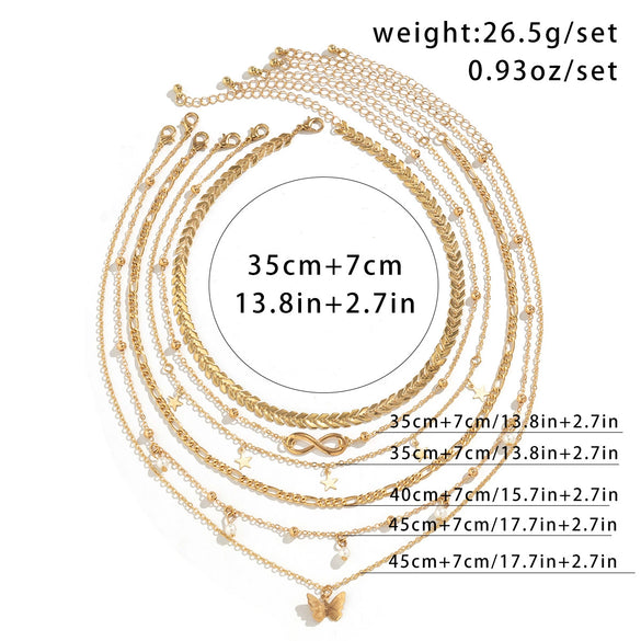 Wholesale Jewelry Elegant Butterfly Pendant Alloy Necklace With Cross Chain And Electroplating Treatment