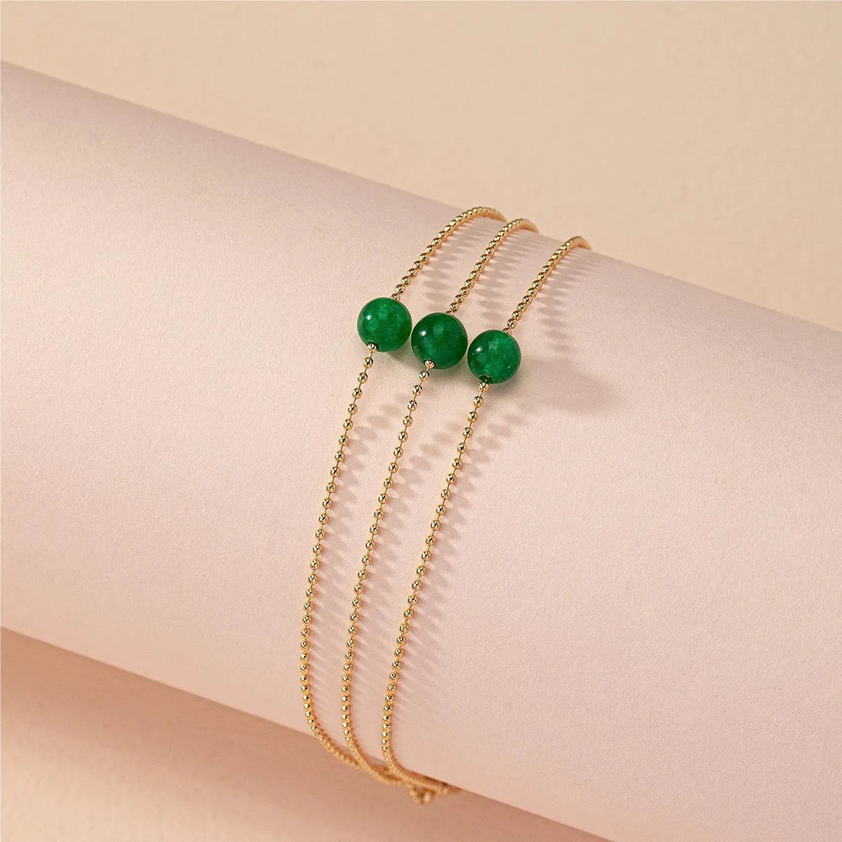 Wholesale Jewelry Elegant Classic Style Circle Copper Anklet