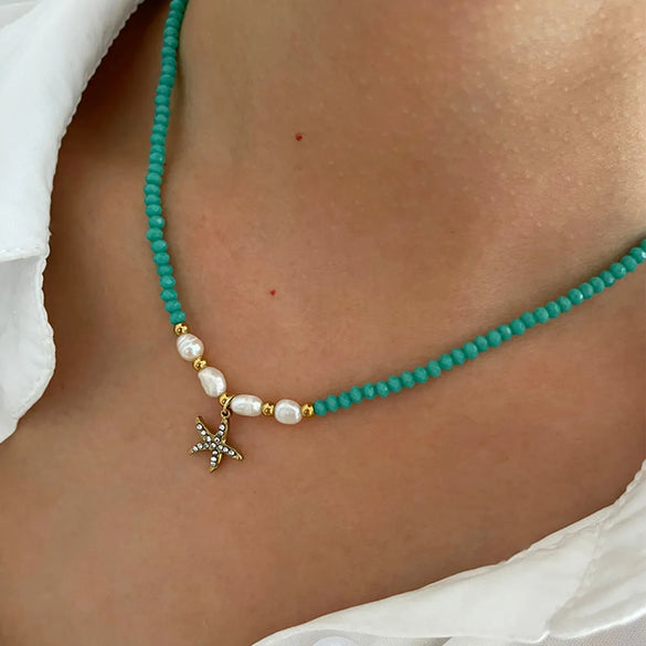 Wholesale Jewelry Elegant Classical Geometric 316L Stainless Steel  18K Gold Plated Irregular Pendant Necklace