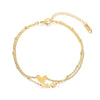 Wholesale Jewelry Elegant Classical Lady Letter Heart Shape Titanium Steel Anklet
