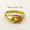 Wholesale Jewelry Elegant Commute Heart Shape Flower 304 Stainless Steel Zircon 14K Gold Plated Plating Inlay Rings