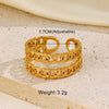 Wholesale Jewelry Elegant Cross Heart Shape Life Tree 304 Stainless Steel Open Rings